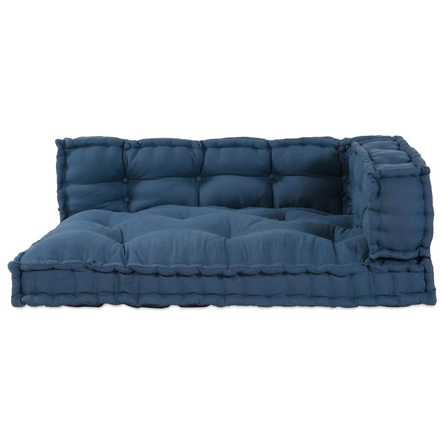 Modulair bank 3 pcs Indigo 120 x 80 x 38 cm Stof