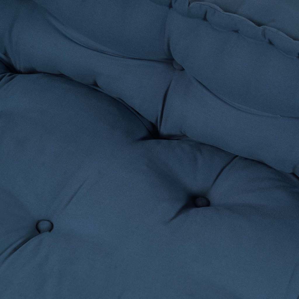 Modulair bank 2 pcs Indigo 120 x 80 x 38 cm Stof