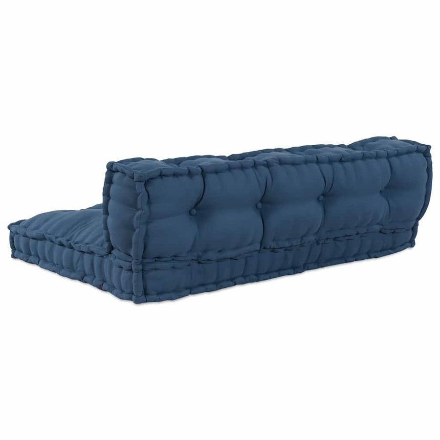 Modulair bank 2 pcs Indigo 120 x 80 x 38 cm Stof