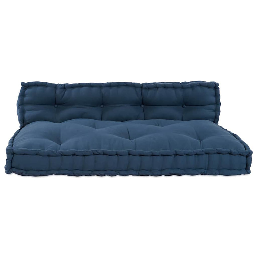 Modulair bank 2 pcs Indigo 120 x 80 x 38 cm Stof