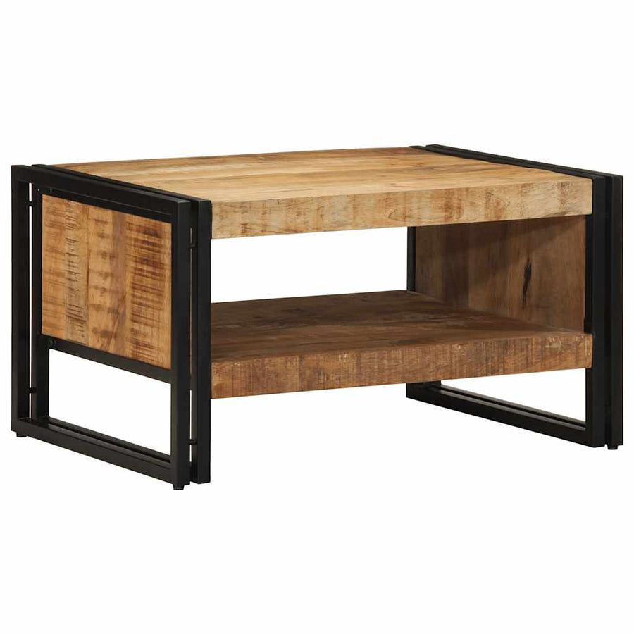 Salontafel 70X50X38 Cm Massief Ruw Bruin 70 cm