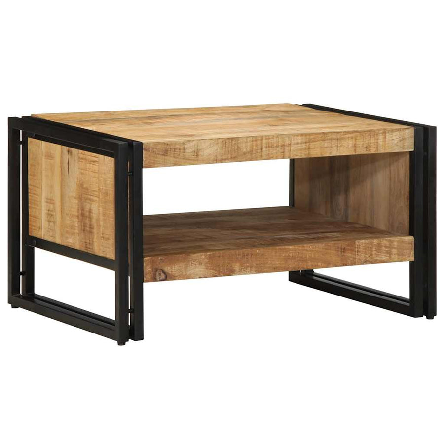 Salontafel 70X50X38 Cm Massief Ruw Bruin 70 cm