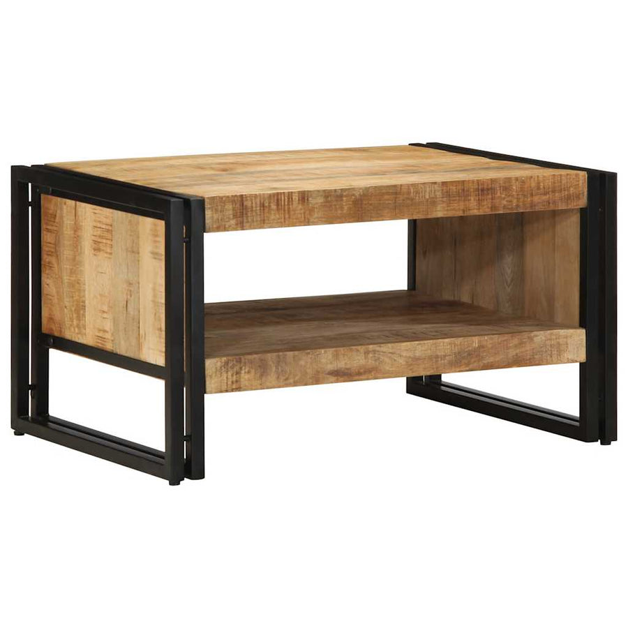 Salontafel 70X50X38 Cm Massief Ruw Bruin 70 cm