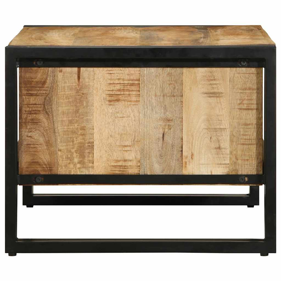 Salontafel 70X50X38 Cm Massief Ruw Bruin 70 cm