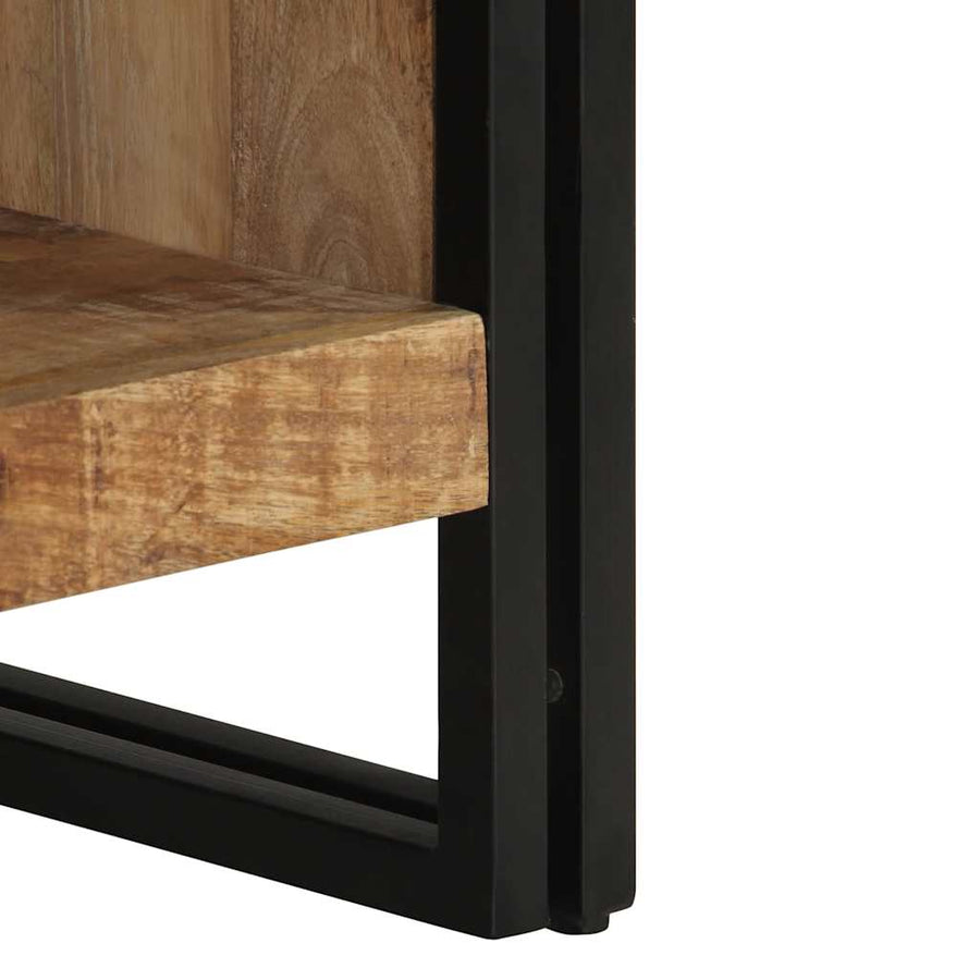Salontafel 70X50X38 Cm Massief Ruw Bruin 70 cm