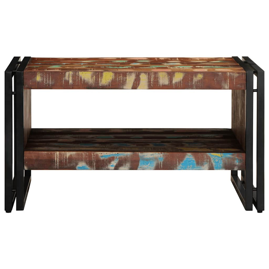 Salontafel 70x50x38 cm massief gerecycled hout meerkleurig
