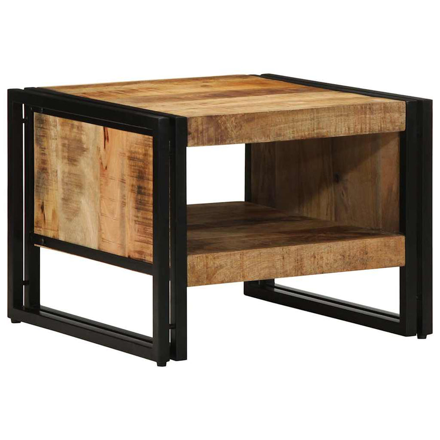 Salontafel 50x50x38 cm massief ruw hout mango