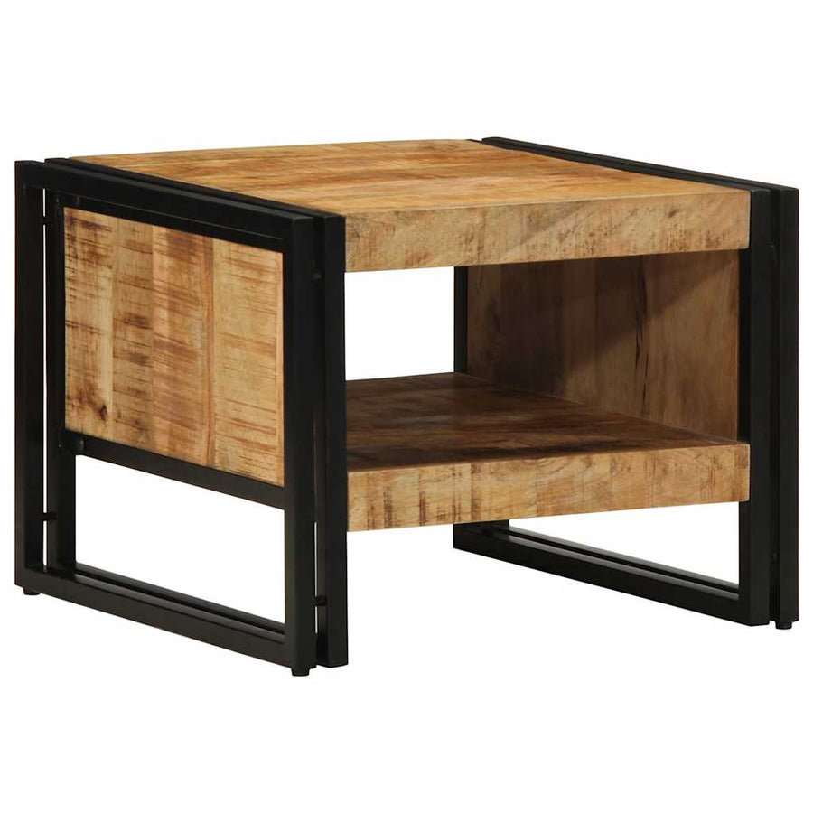 Salontafel 50x50x38 cm massief ruw hout mango