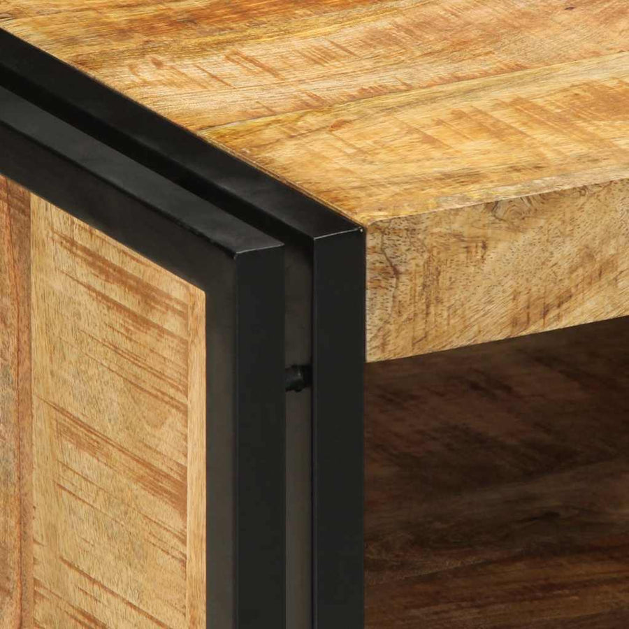 Salontafel 50x50x38 cm massief ruw hout mango