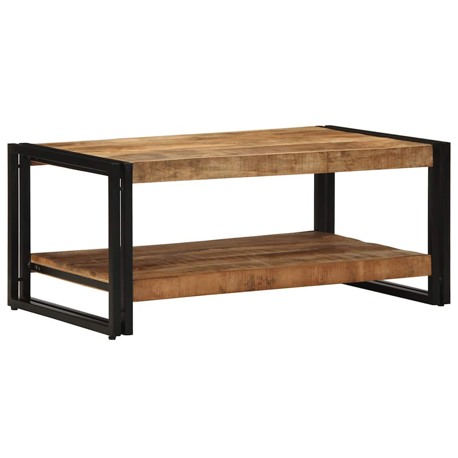 Salontafel 90X50X38 Cm Massief Ruw Mangohout Multikleur