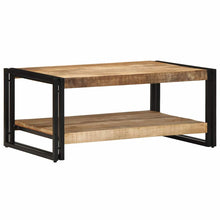 Salontafel 90X50X38 Cm Massief Ruw Mangohout Multikleur