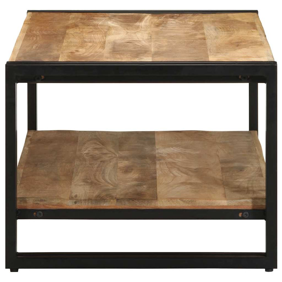 Salontafel 90X50X38 Cm Massief Ruw Mangohout Multikleur