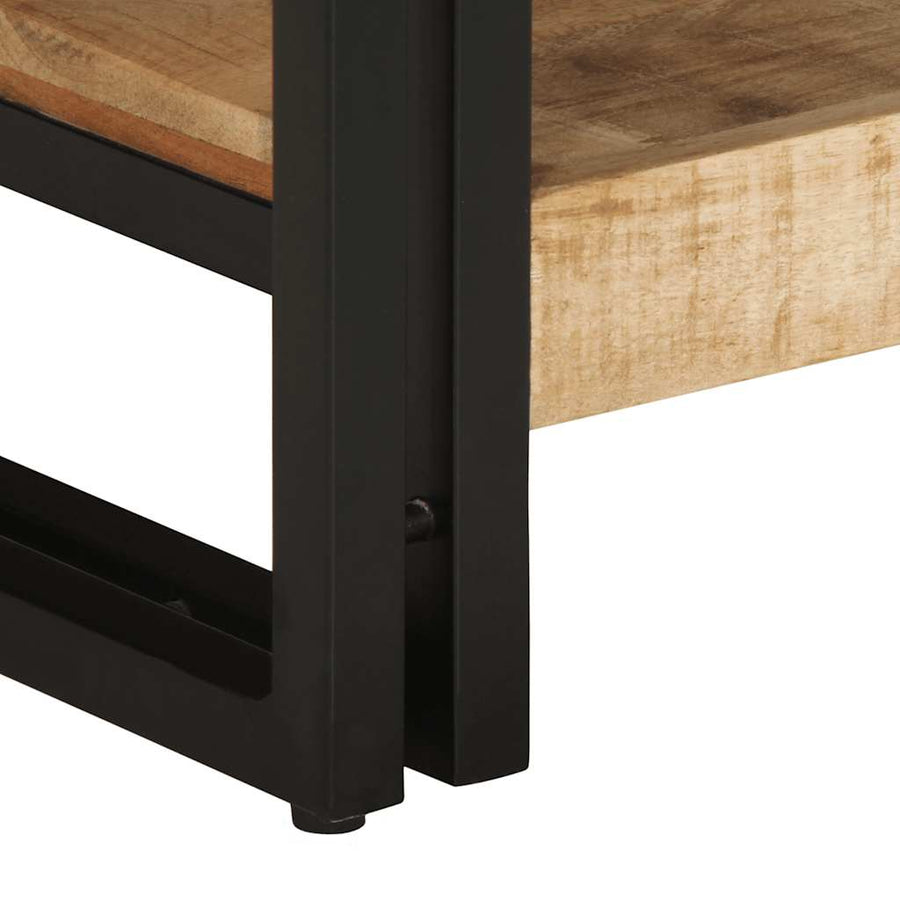 Salontafel 90X50X38 Cm Massief Ruw Mangohout Multikleur