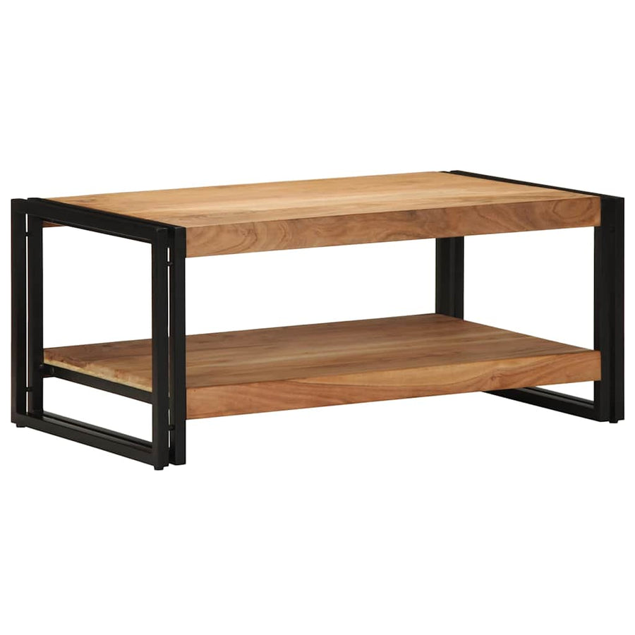 Salontafel 90X50X38 Cm Massief Acaciahout Multikleur