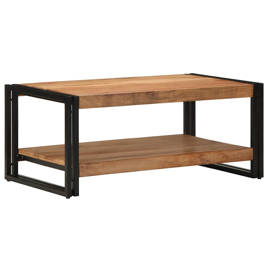 Salontafel 90X50X38 Cm Massief Acaciahout Multikleur