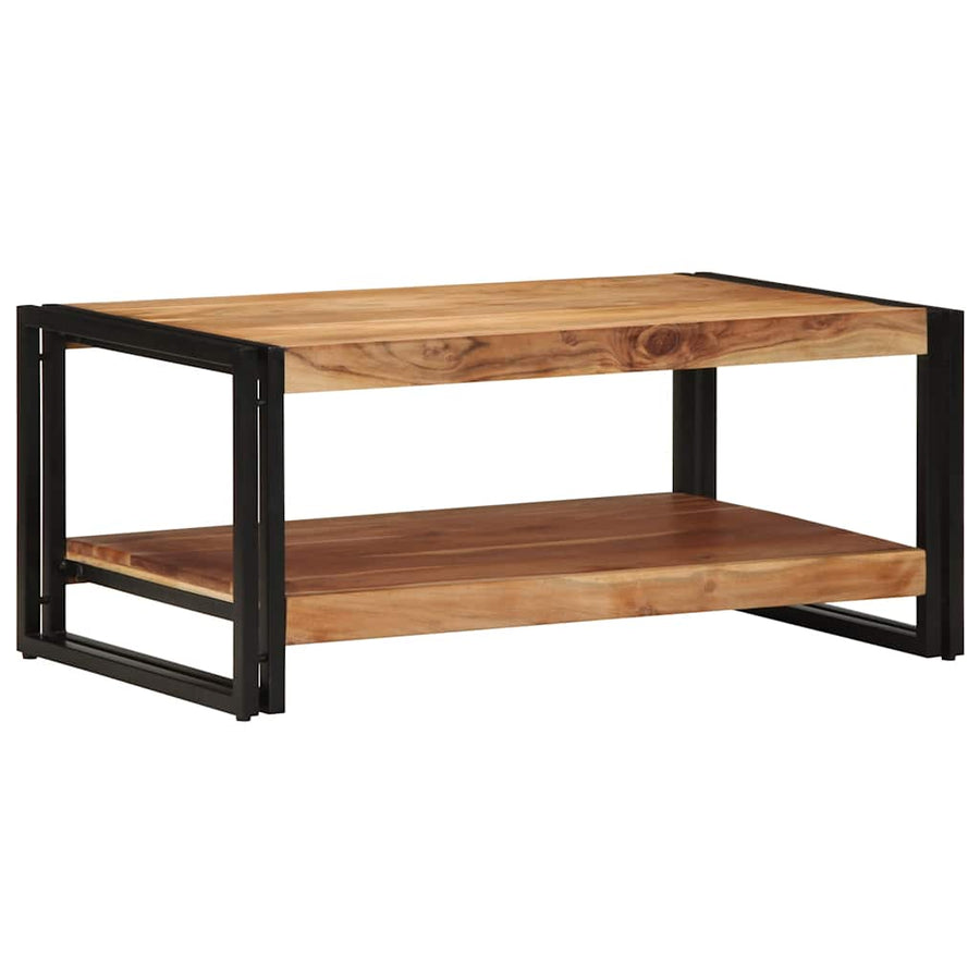 Salontafel 90X50X38 Cm Massief Acaciahout Multikleur