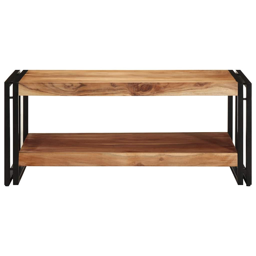 Salontafel 90X50X38 Cm Massief Acaciahout Multikleur