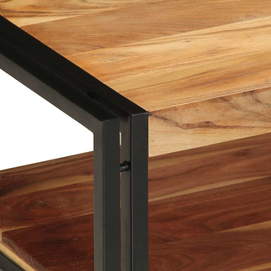 Salontafel 90X50X38 Cm Massief Acaciahout Multikleur