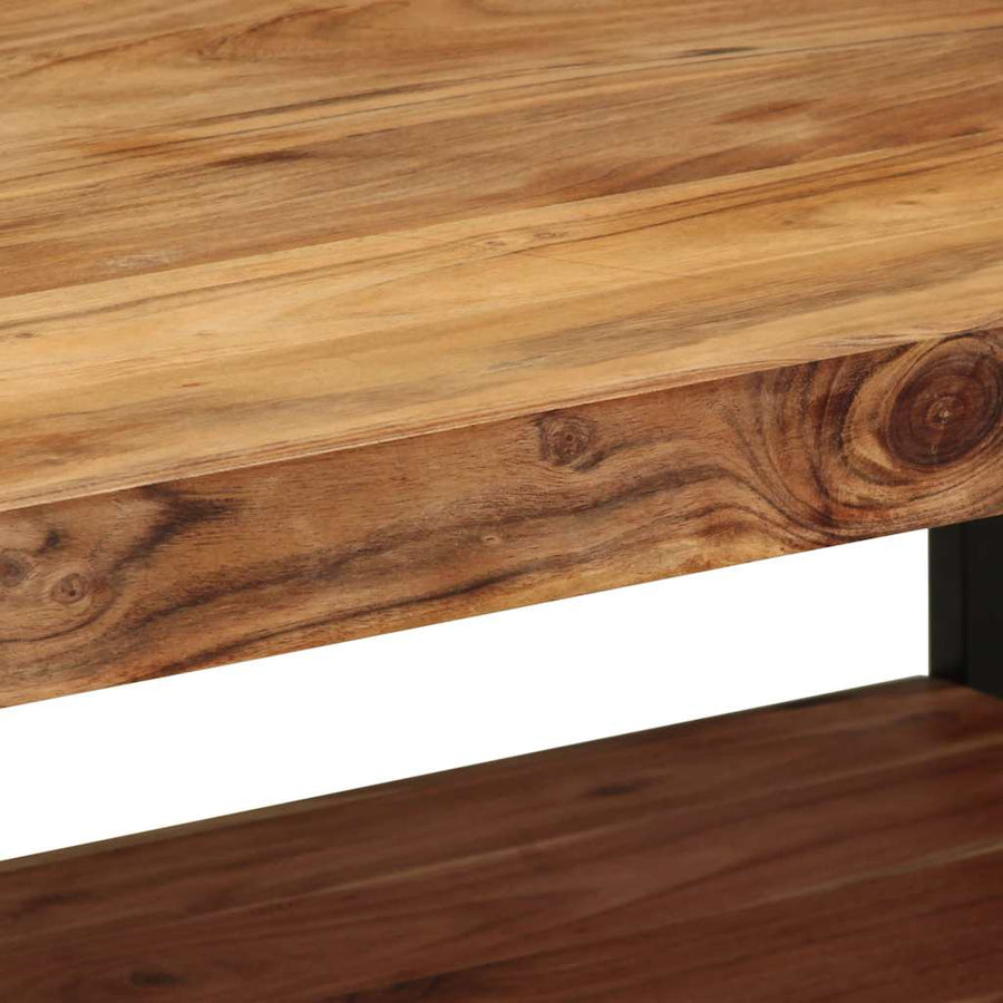 Salontafel 90X50X38 Cm Massief Acaciahout Multikleur