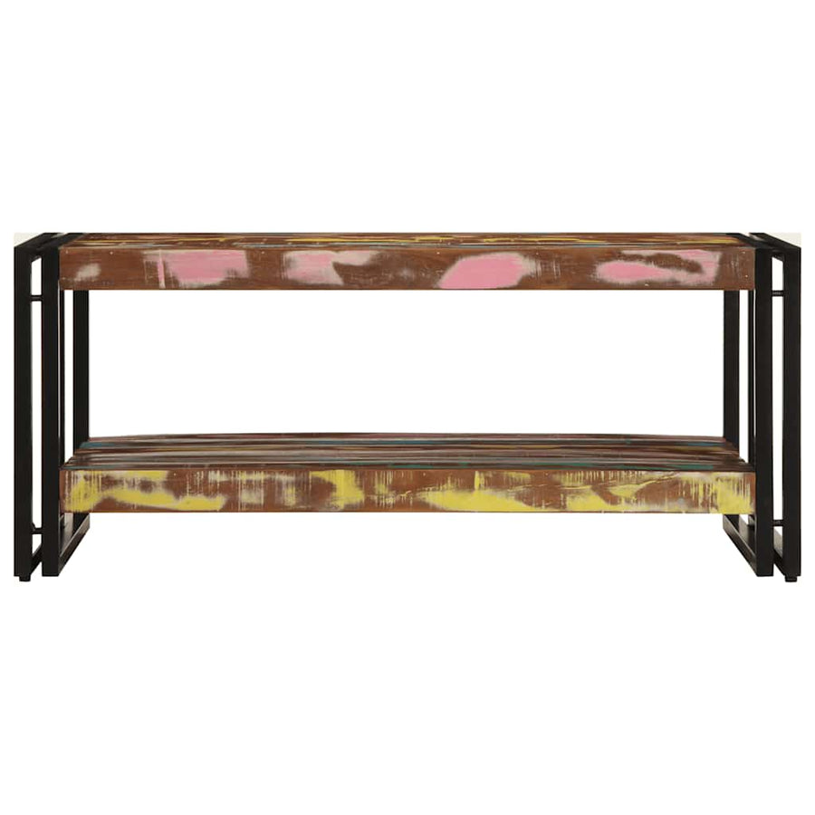 Salontafel 90x50x38 cm massief gerecycled hout meerkleurig