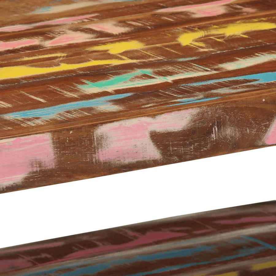 Salontafel 90x50x38 cm massief gerecycled hout meerkleurig