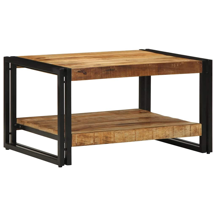 Salontafel 70X50X38 Cm Massief Ruw Mangohout Multikleur