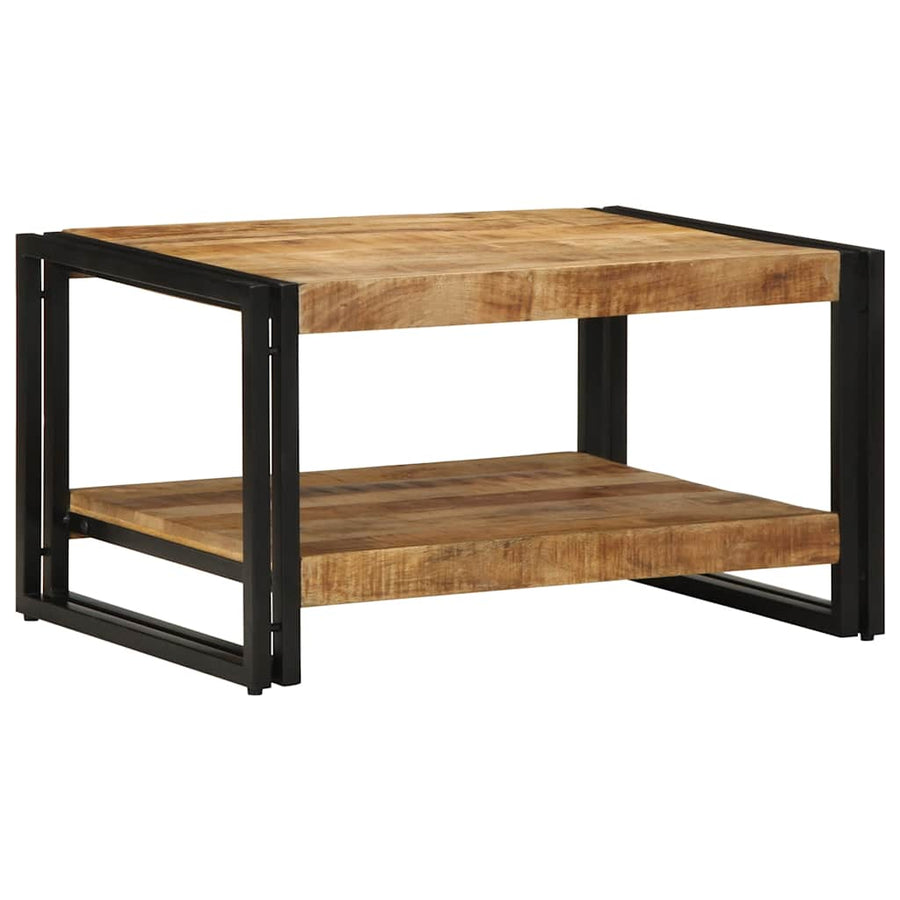 Salontafel 70X50X38 Cm Massief Ruw Mangohout Multikleur