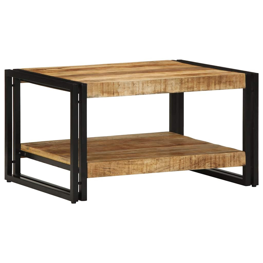Salontafel 70X50X38 Cm Massief Ruw Mangohout Multikleur