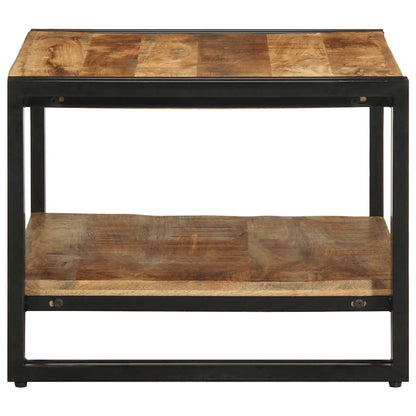 Salontafel 70X50X38 Cm Massief Ruw Mangohout Multikleur