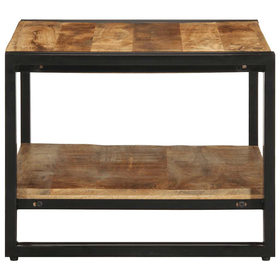 Salontafel 70X50X38 Cm Massief Ruw Mangohout Multikleur