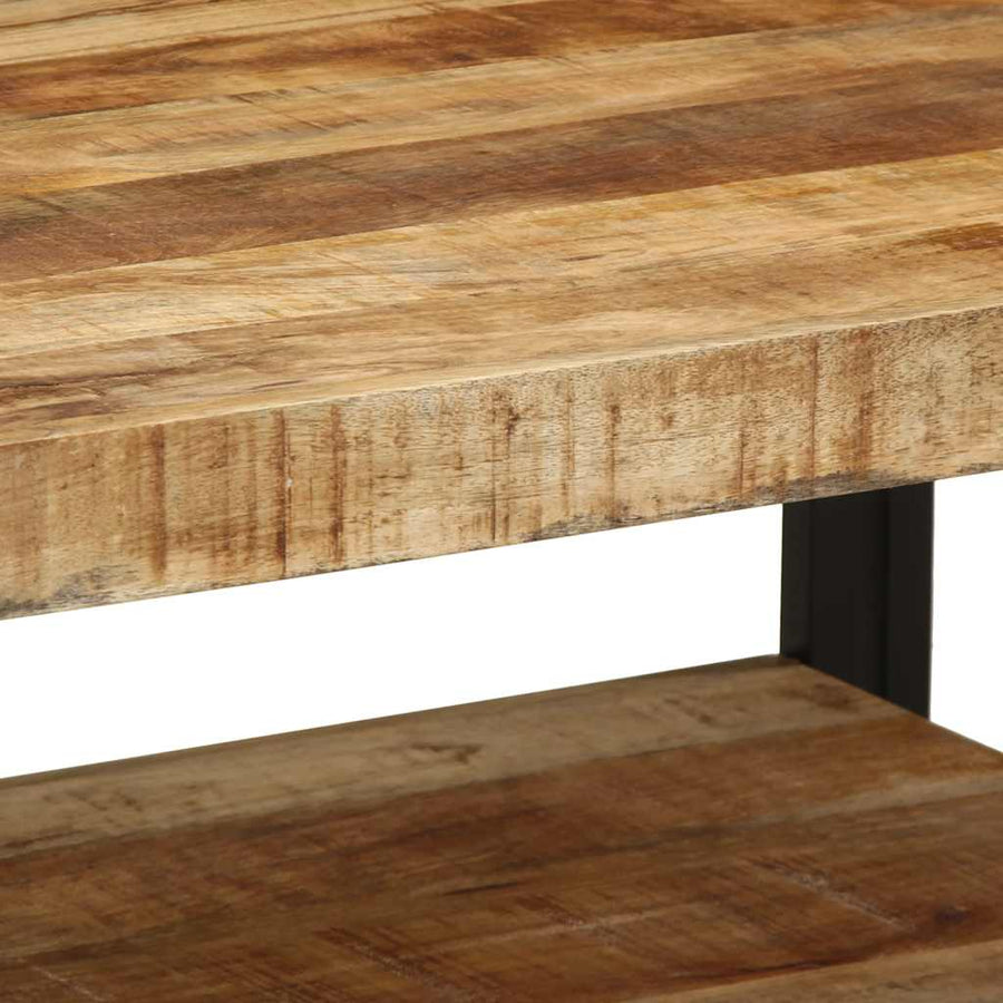 Salontafel 70X50X38 Cm Massief Ruw Mangohout Multikleur