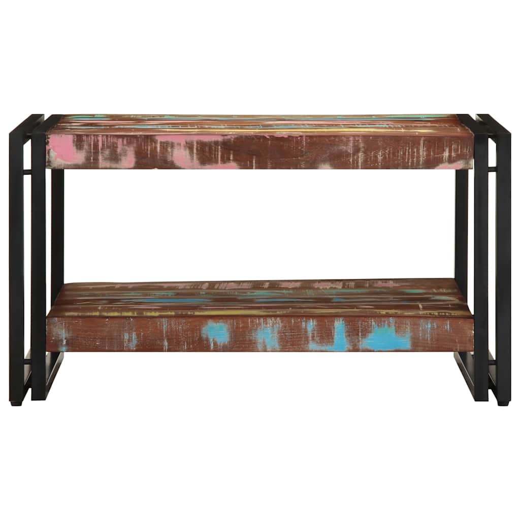 Salontafel 70x50x38 cm massief gerecycled hout meerkleurig