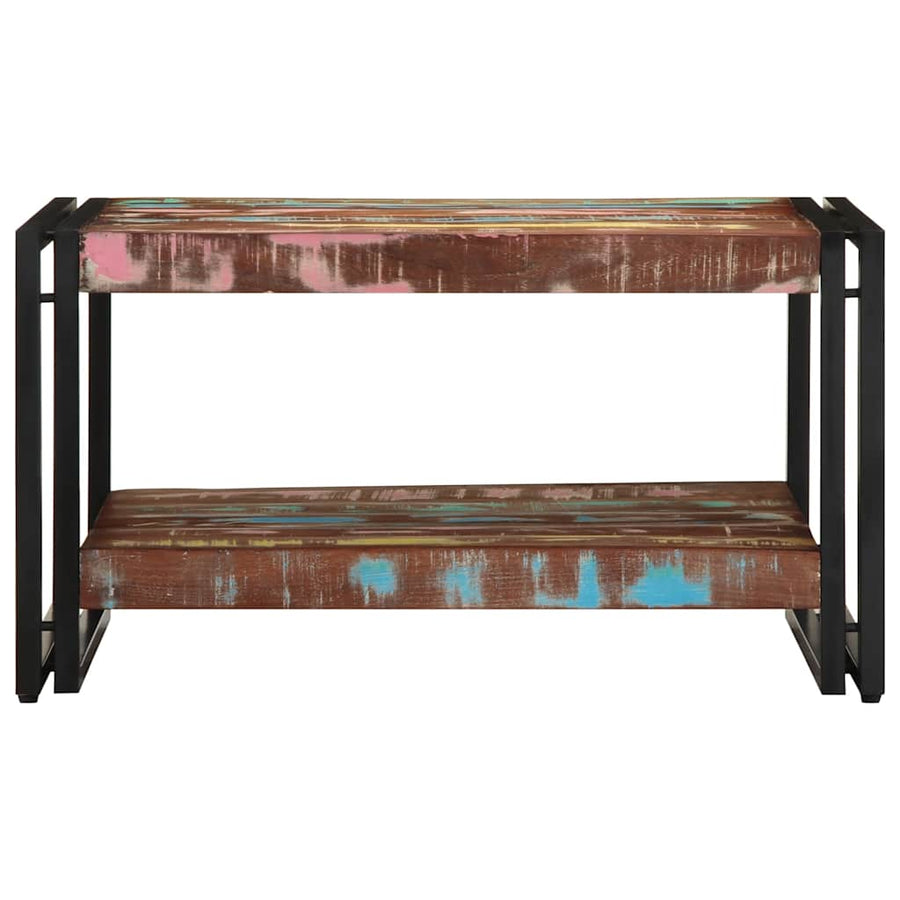 Salontafel 70x50x38 cm massief gerecycled hout meerkleurig