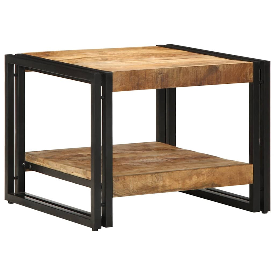 Salontafel 50X50X38 Cm Massief Ruw Hout Mango Multikleur