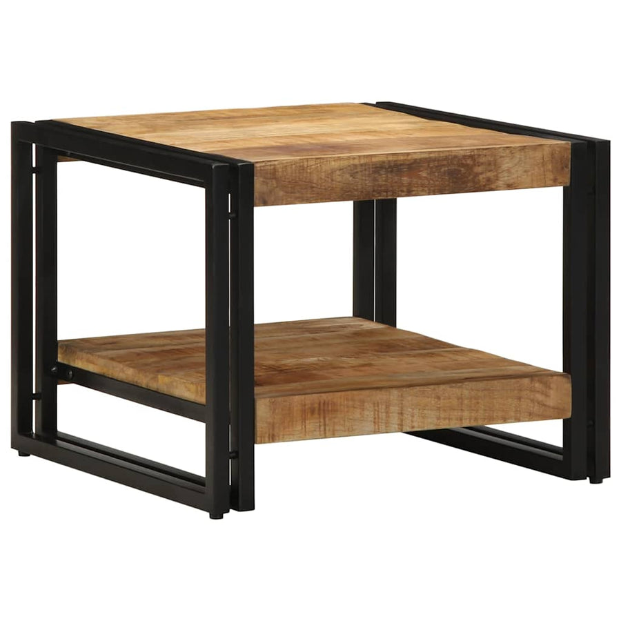 Salontafel 50X50X38 Cm Massief Ruw Hout Mango Multikleur