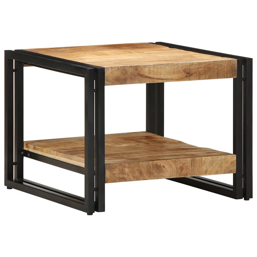 Salontafel 50X50X38 Cm Massief Ruw Hout Mango Multikleur