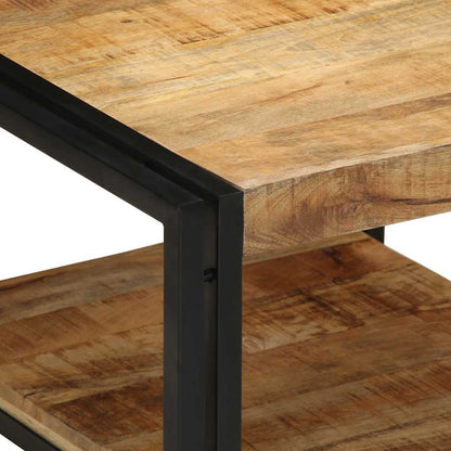 Salontafel 50X50X38 Cm Massief Ruw Hout Mango Multikleur