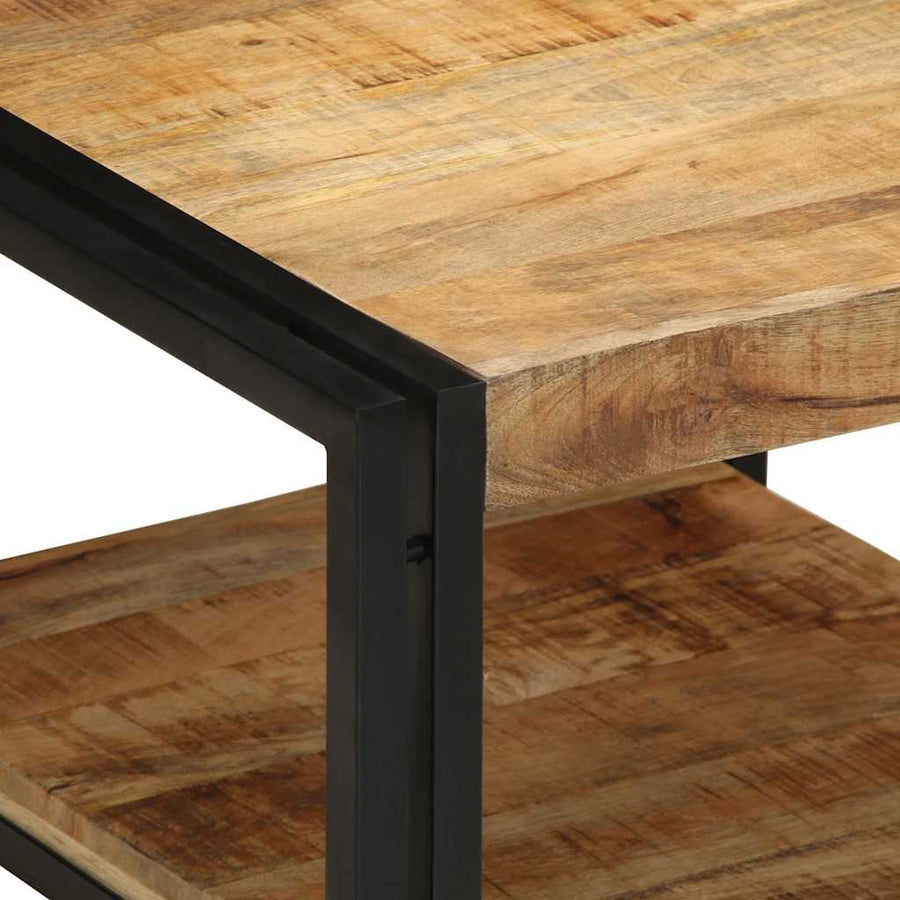 Salontafel 50X50X38 Cm Massief Ruw Hout Mango Multikleur