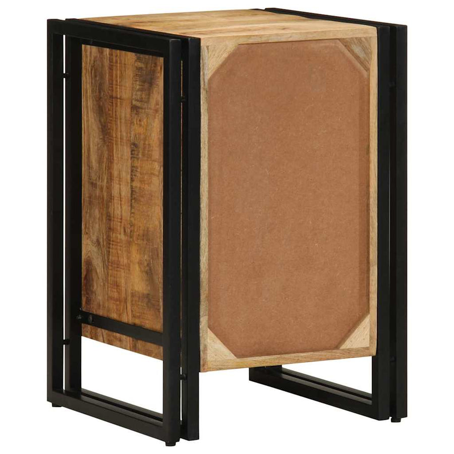 Nachtkastje met lade Bruin 40 x 40 x 59 cm Massief Mango Hout