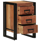Nachtkastje met lade Bruin 40 x 40 x 59 cm Massief Acaciahout