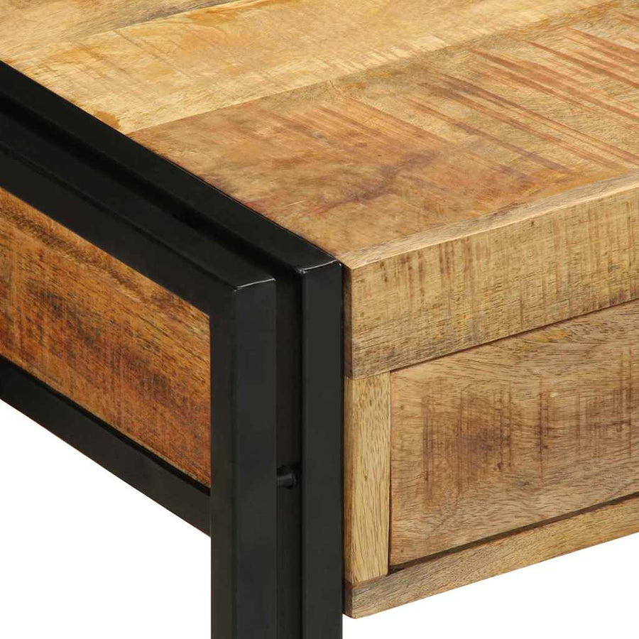Wandtafel met lade Bruin 90 x 33 x 75 cm massief mangohout