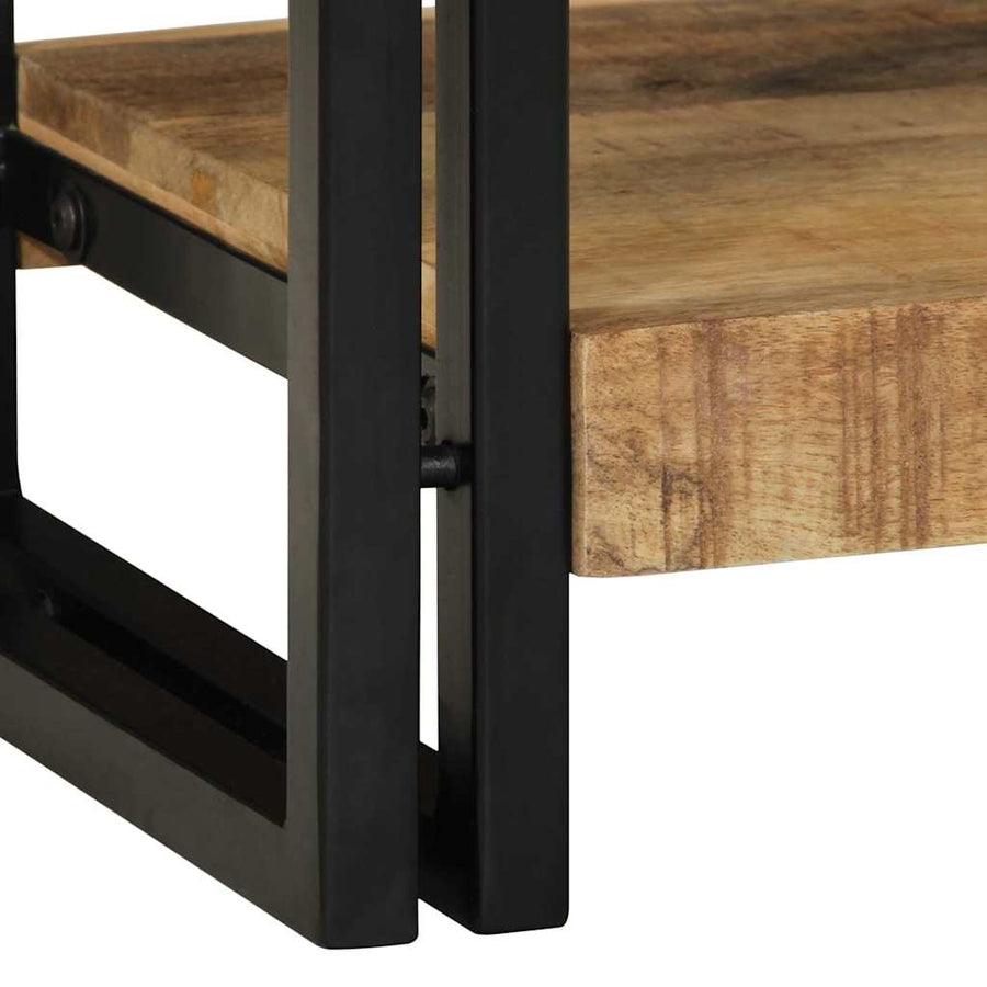 Wandtafel met lade Bruin 90 x 33 x 75 cm massief mangohout
