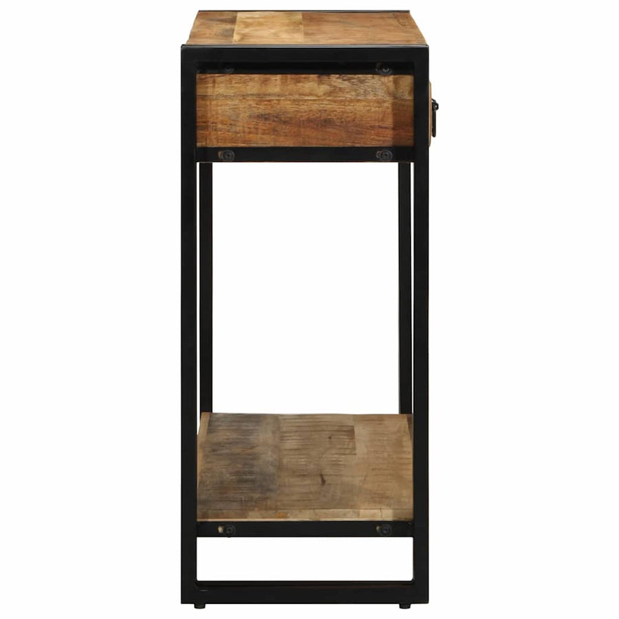 Wandtafel met lade Bruin 90 x 33 x 75 cm massief mangohout