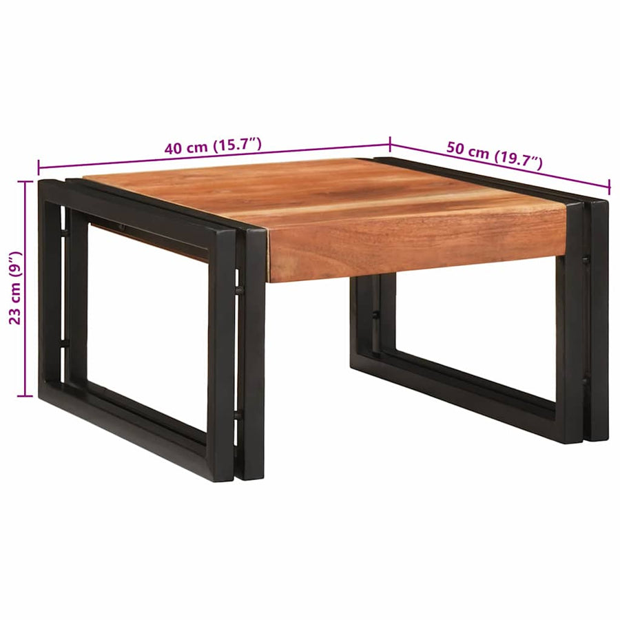 Badkamerplank 40 x 50 x 23 cm Massief mango hout, ijzer