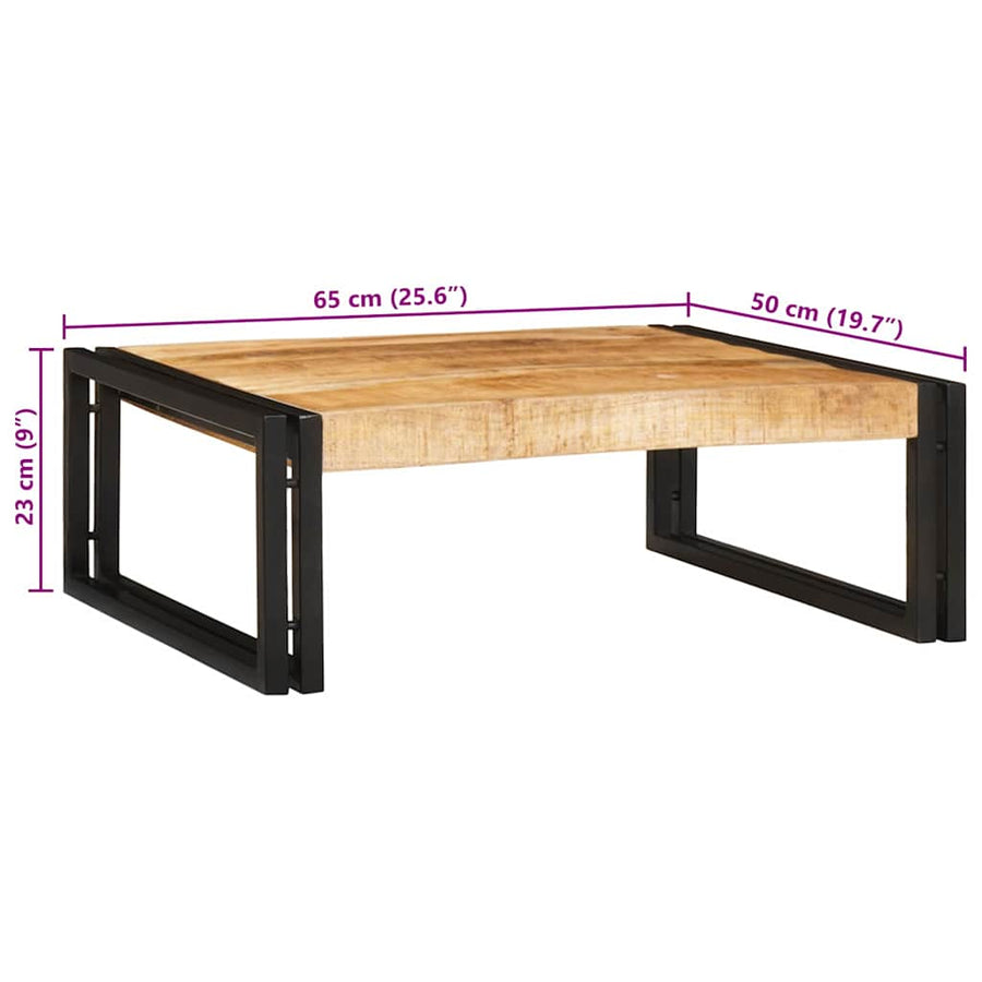 Badkamerplank 65 x 50 x 23 cm Massief mango hout, ijzer
