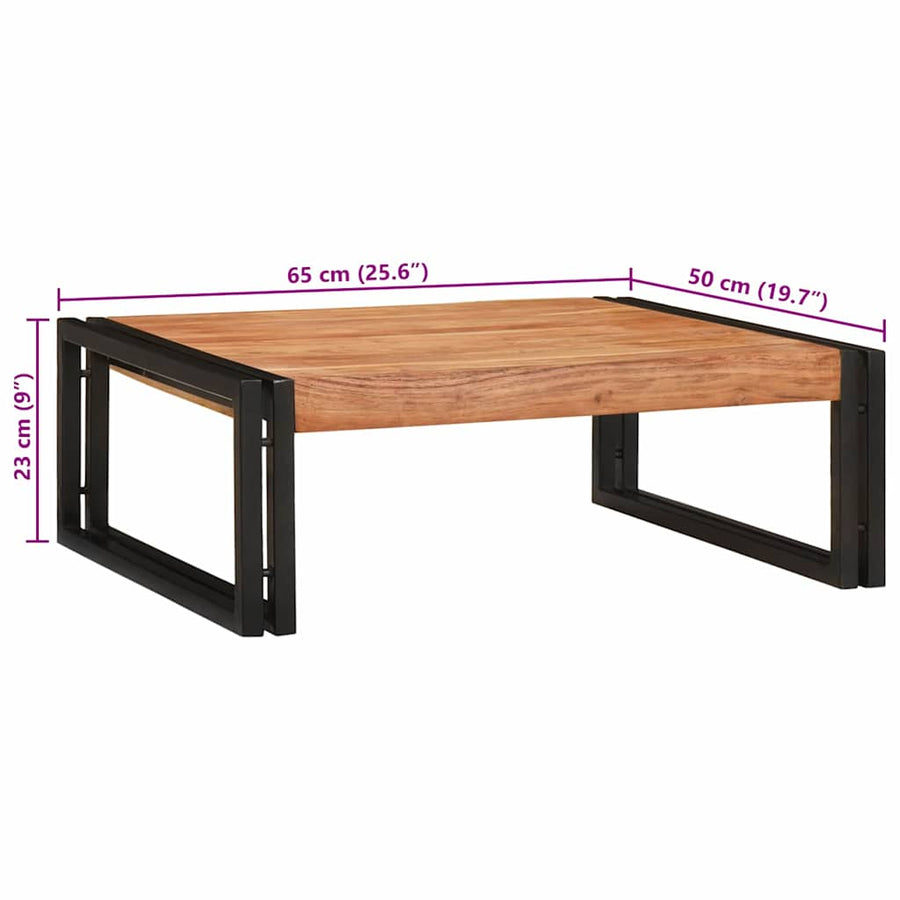 Badkamerplank 65 x 50 x 23 cm Massief mango hout, ijzer