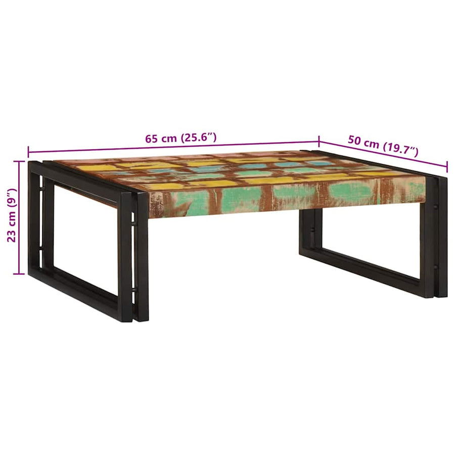 Badkamerplank 65 x 50 x 23 cm Massief mango hout, ijzer