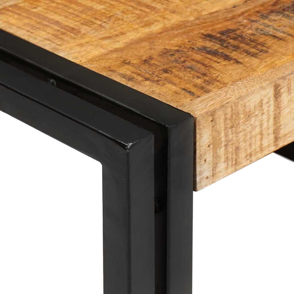 Badkamerplank 80 x 50 x 23 cm Massief mango hout, ijzer