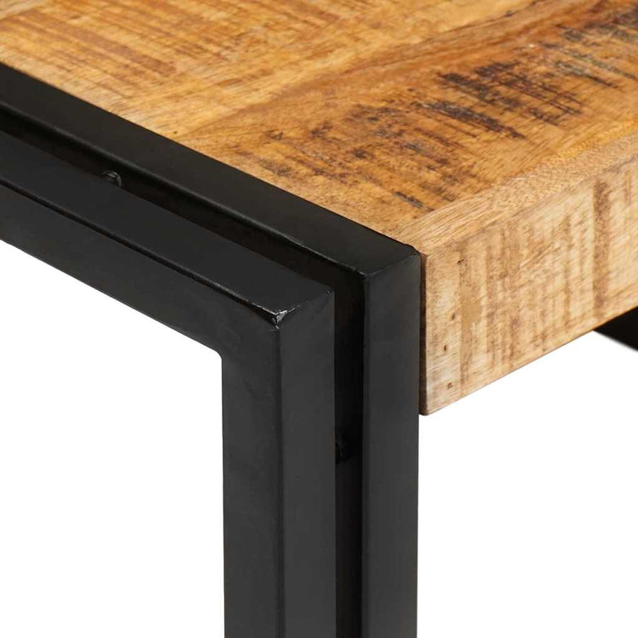 Badkamerplank 80 x 50 x 23 cm Massief mango hout, ijzer