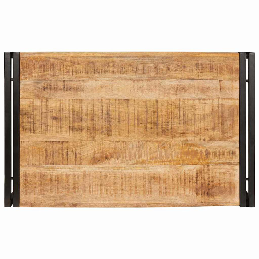 Badkamerplank 80 x 50 x 23 cm Massief mango hout, ijzer